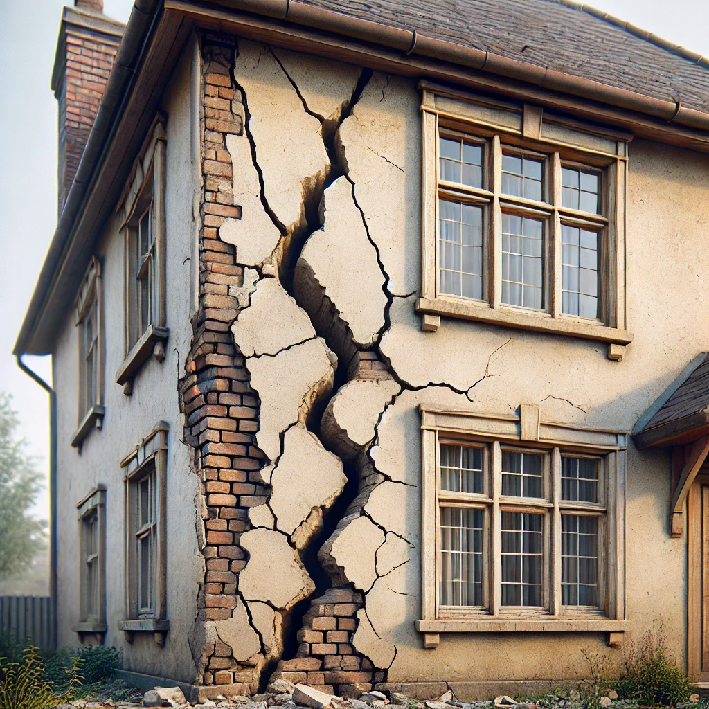 investir dans une maison à rénover : attention aux fissures