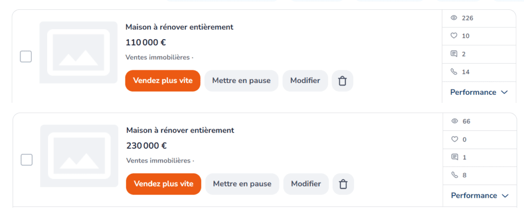 fausses annonces