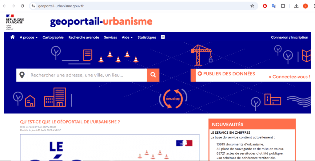 investir dans une maison à rénover : géoportail-urbanisme